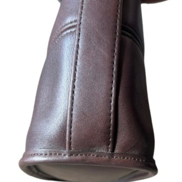 Coach Vintage Tribeca Dark Brown Mahogany Satchel Tote Purse Bag (9081)- LNC - Picture 6 of 9